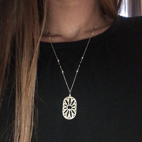 Tiffany & Co. Jewelry - 💛 Rare Vintage Tiffany & Co Onyx & Pearl Necklace